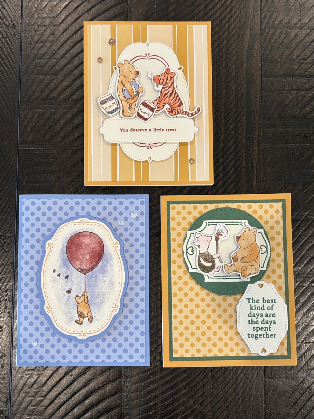 Set of 3 Winnie the Pooh Cards